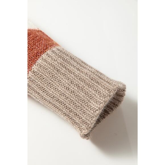 Multicolour Stripe Drop Shoulder Crew Neck Sweater - Size US 16-18 - Picture 7 of 10